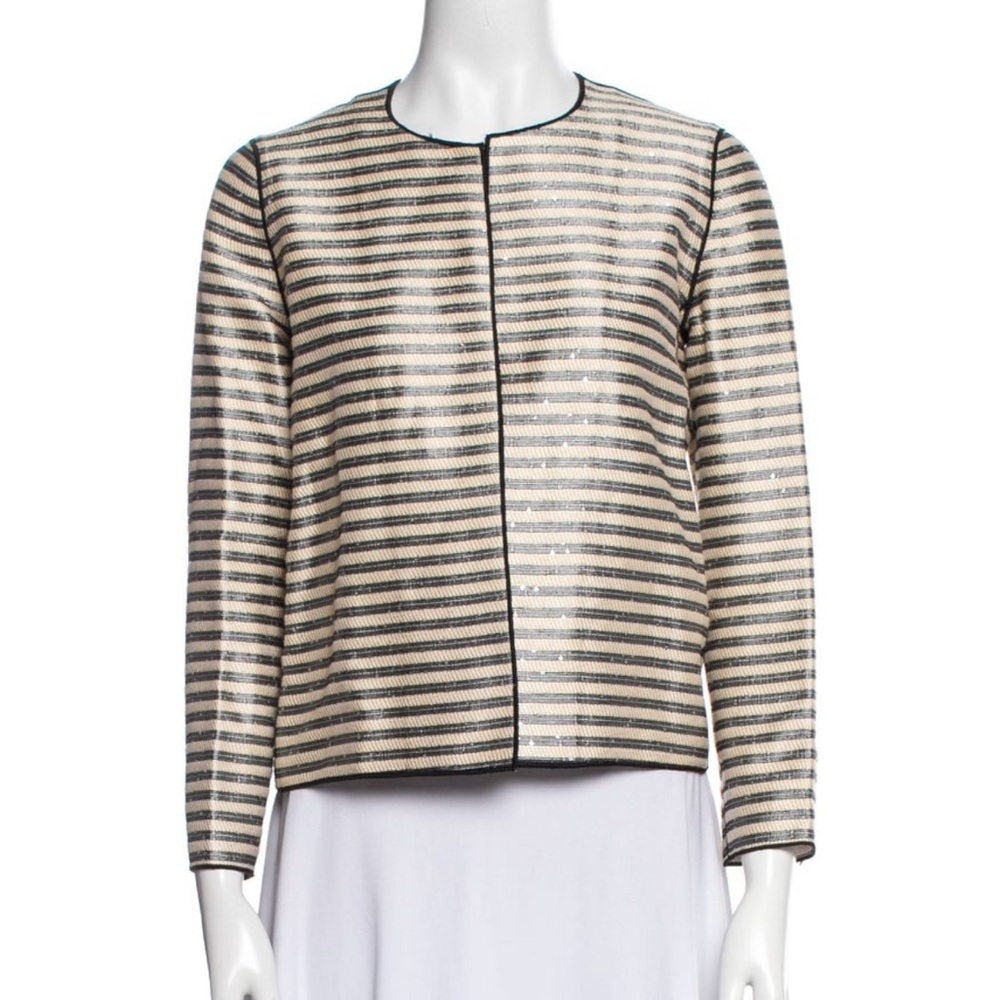 Lafayette 148  Women's Jacket - Black and Cream
